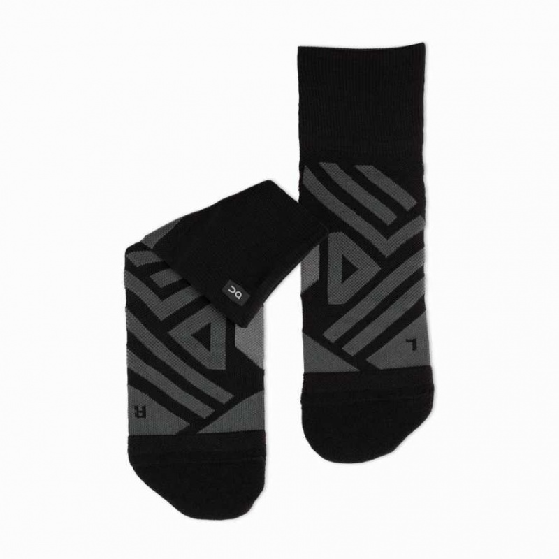 Black / Grey On Mid Socks | PWO630297