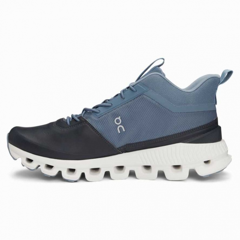 Black / Navy On Cloud Hi Women's Sneakers | KYC718204