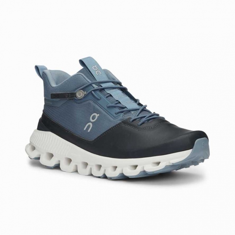 Black / Navy On Cloud Hi Women's Sneakers | KYC718204