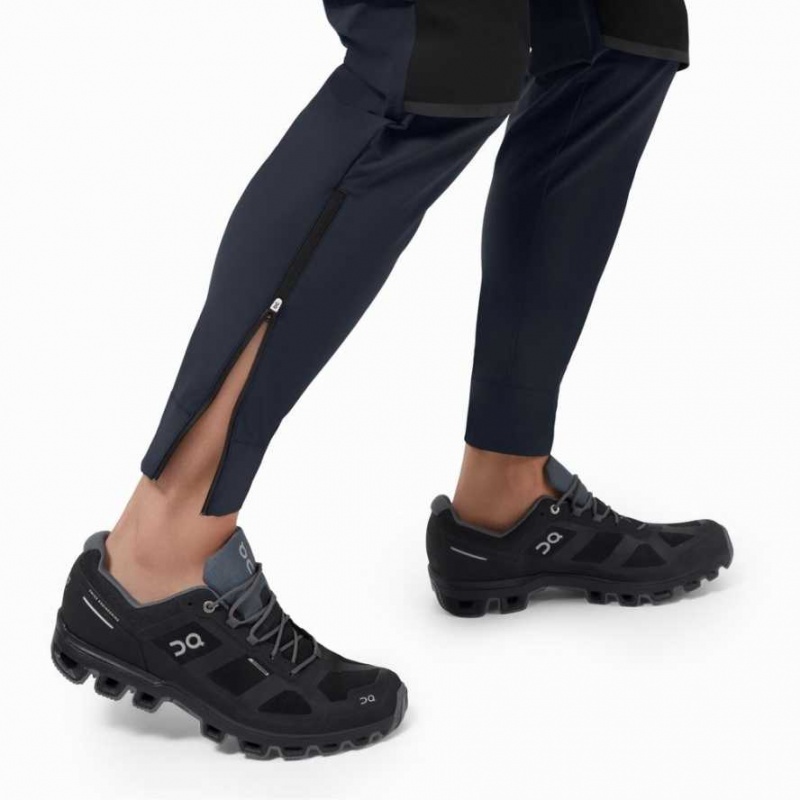 Black / Navy On Waterproof Men's Pants | IVL348107