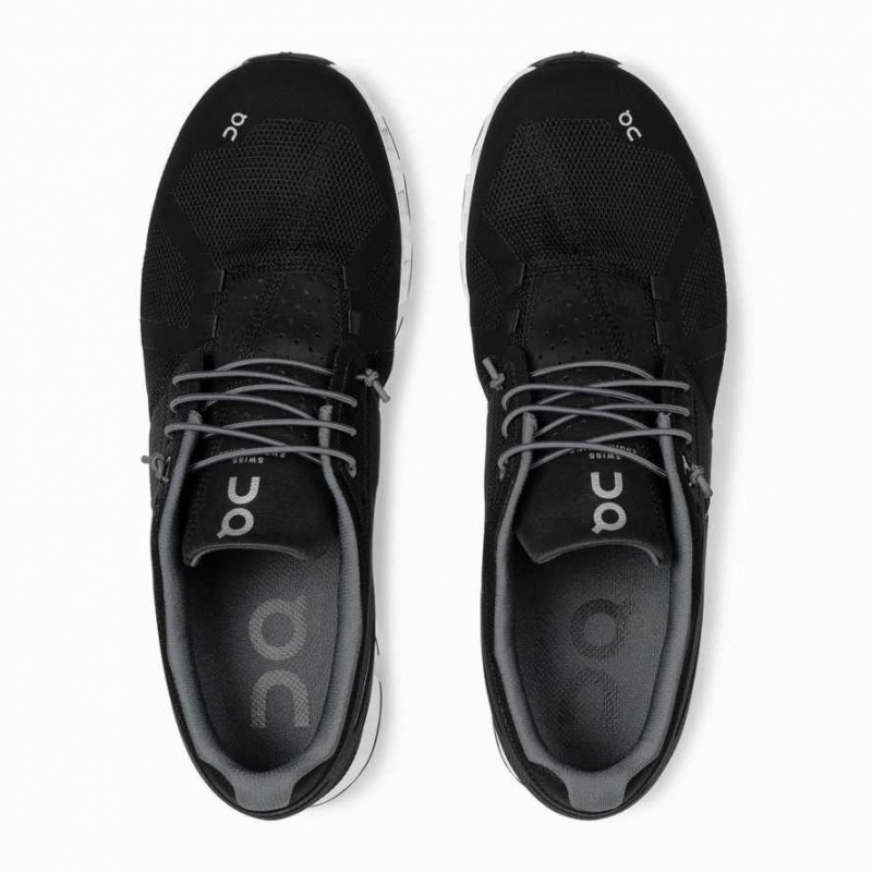 Black / White On Cloud Men's Road Running Shoes | IRV029361