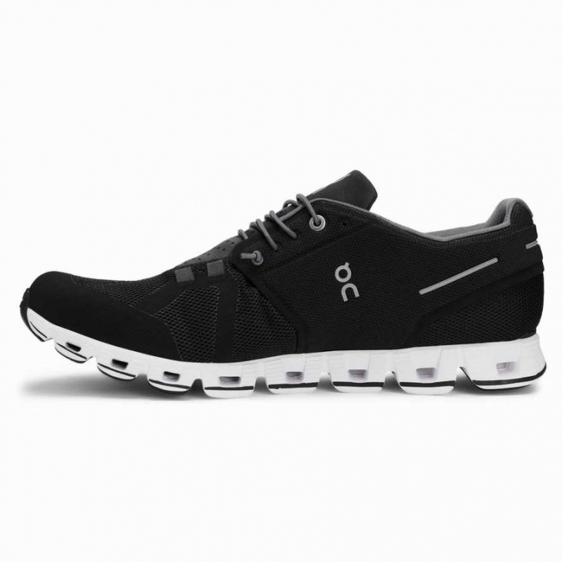 Black / White On Cloud Men's Road Running Shoes | IRV029361