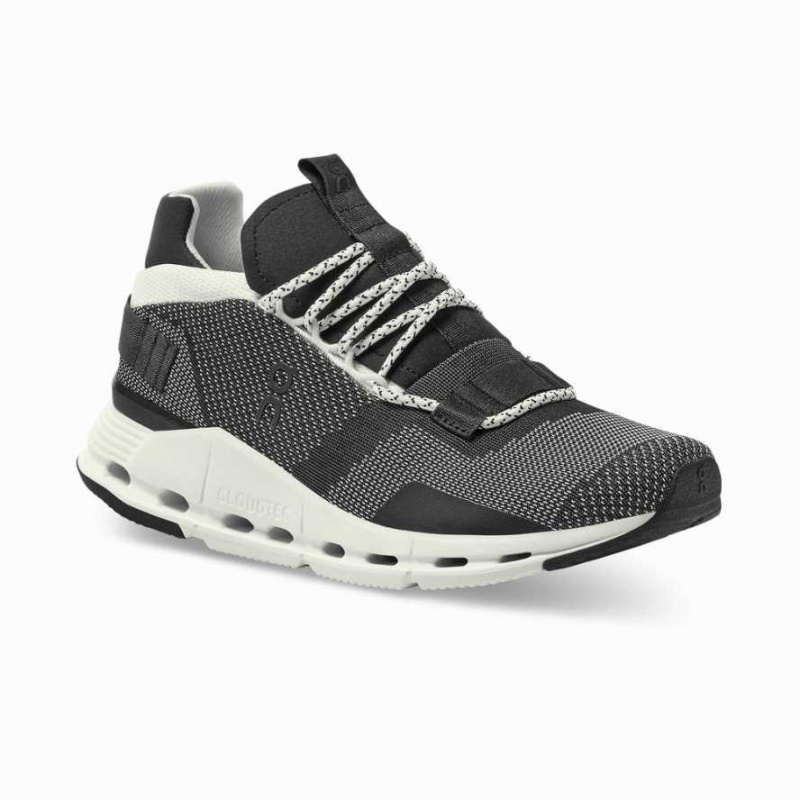 Black / White On Cloudnova Men's Sneakers | EWF450937