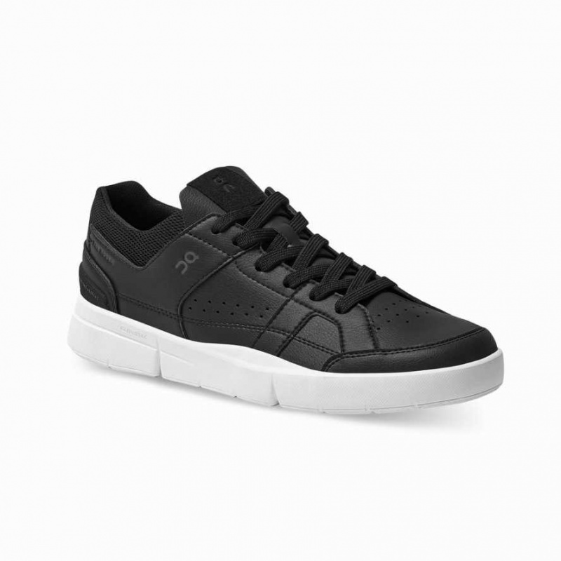 Black / White On THE ROGER Clubhouse Men's Tennis Shoes | CST589173