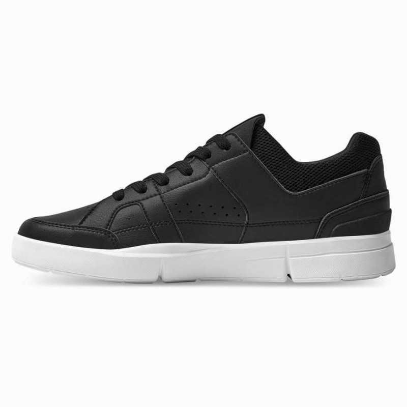 Black / White On THE ROGER Clubhouse Men's Tennis Shoes | CST589173