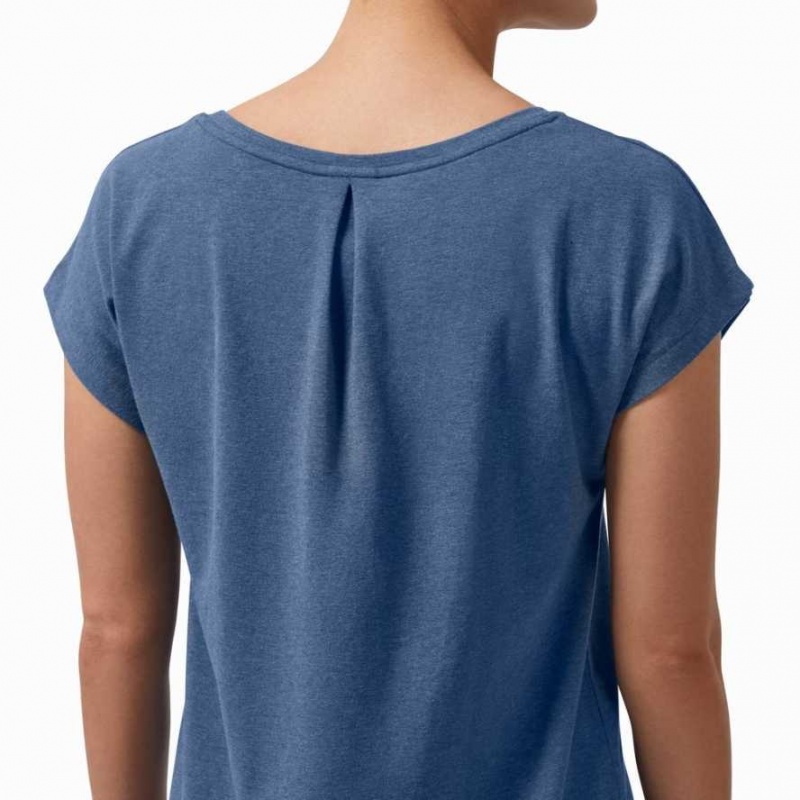 Blue On Women's T-shirts | VRO831054