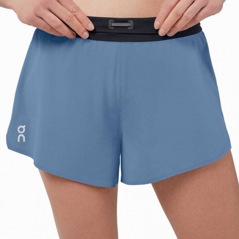 Blue / Black On Women's Running Shorts | NLO912074