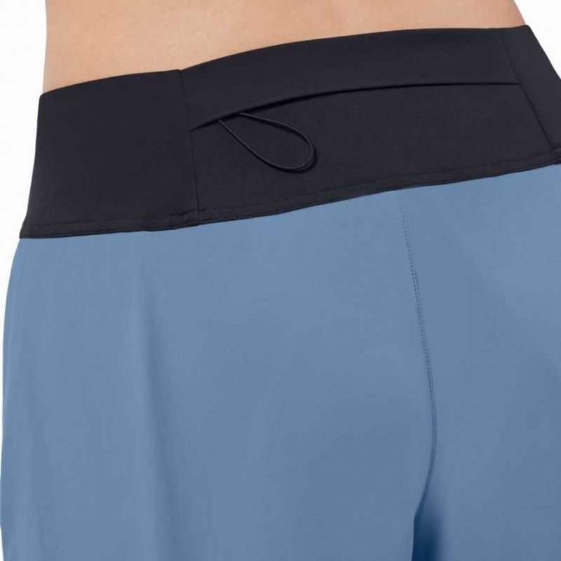 Blue / Black On Women's Running Shorts | NLO912074