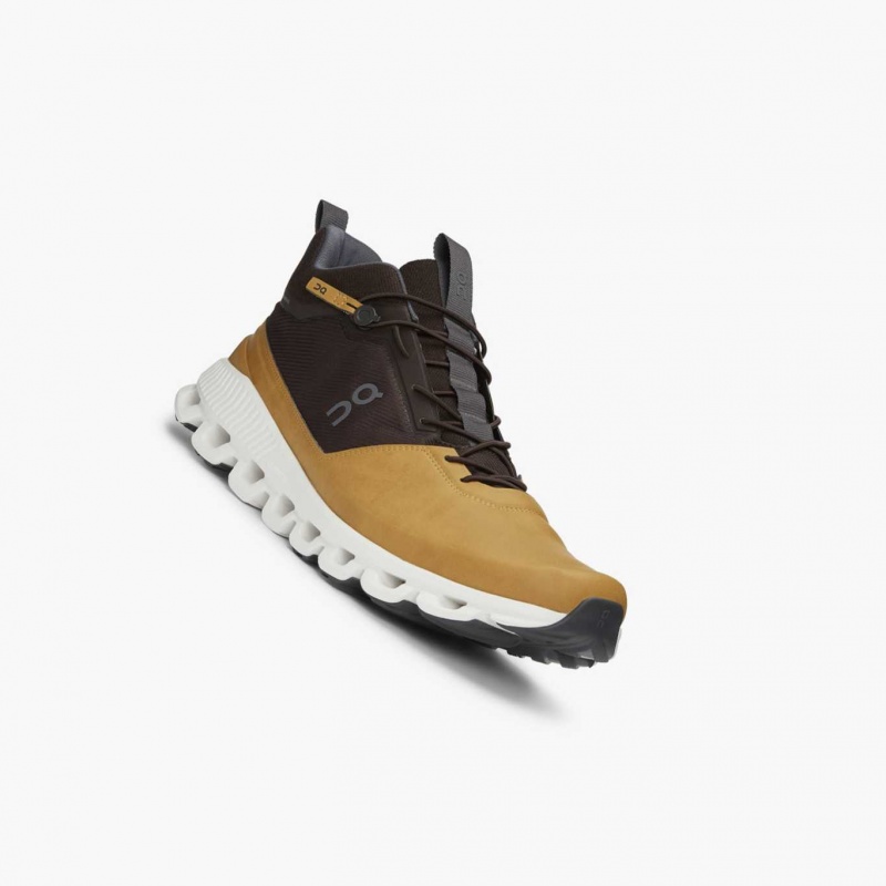 Brown On Cloud Hi Men's Road Running Shoes | JBX619573