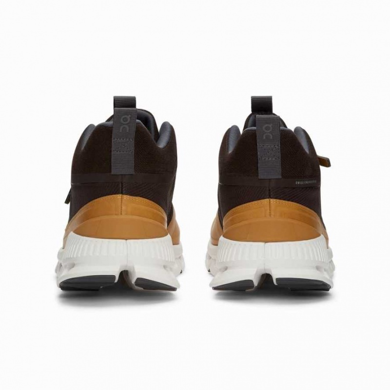 Brown On Cloud Hi Men's Sneakers | DHL864712