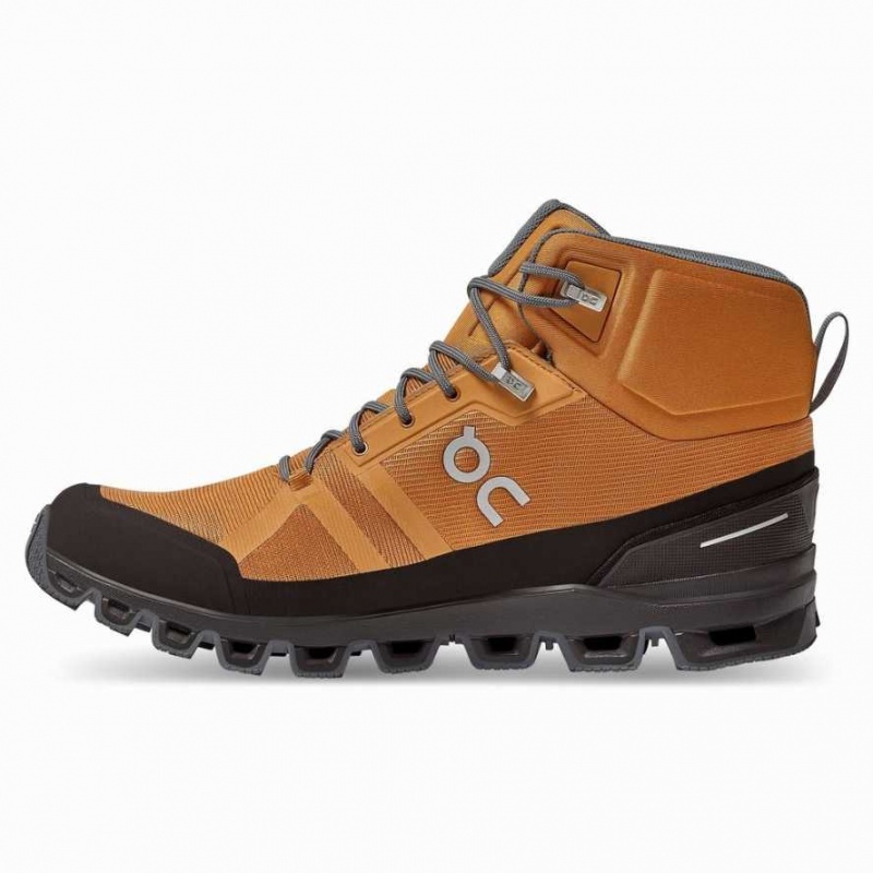 Brown On Cloudrock Waterproof Men's Hiking Boots | SEM126453