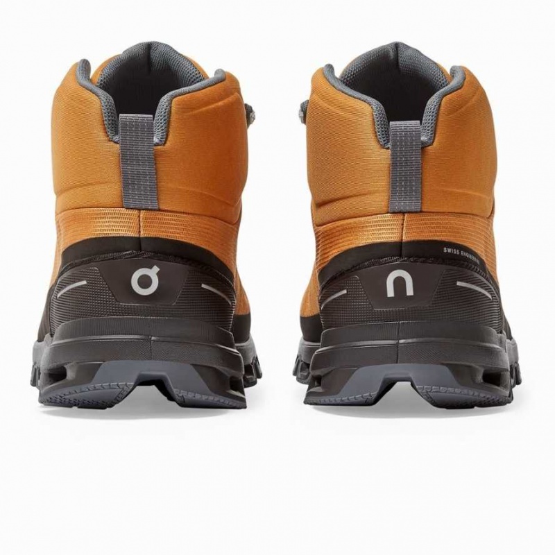 Brown On Cloudrock Waterproof Men's Hiking Boots | SEM126453