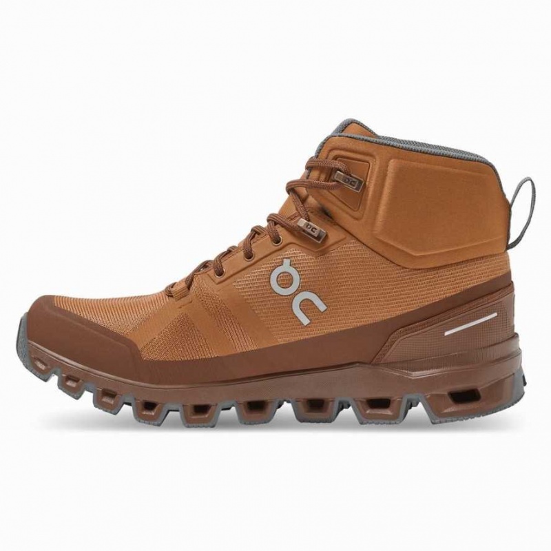 Brown On Cloudrock Waterproof Women's Hiking Boots | HYO904516