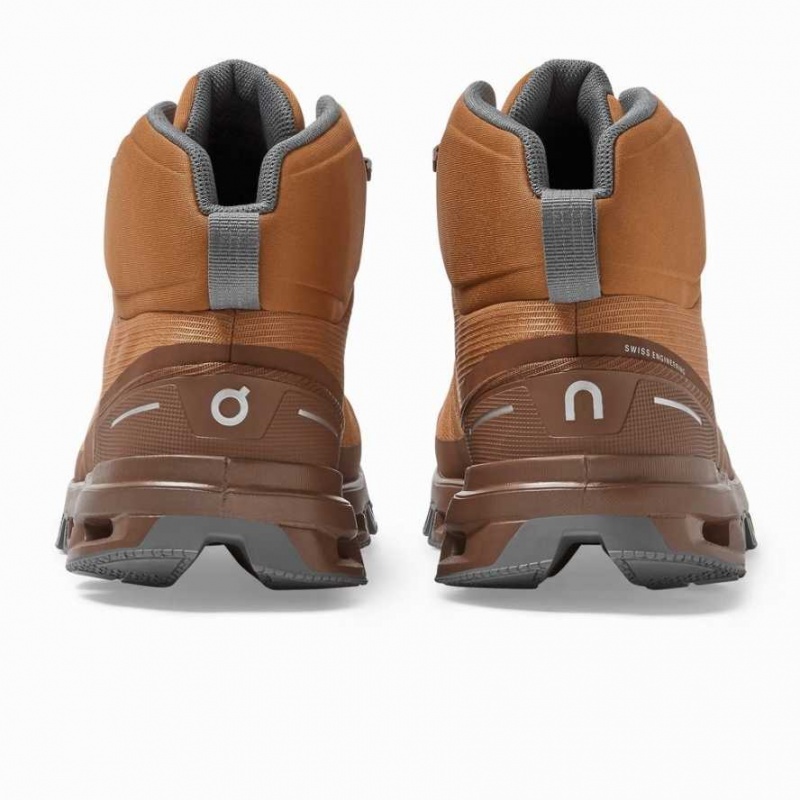 Brown On Cloudrock Waterproof Women's Hiking Boots | HYO904516