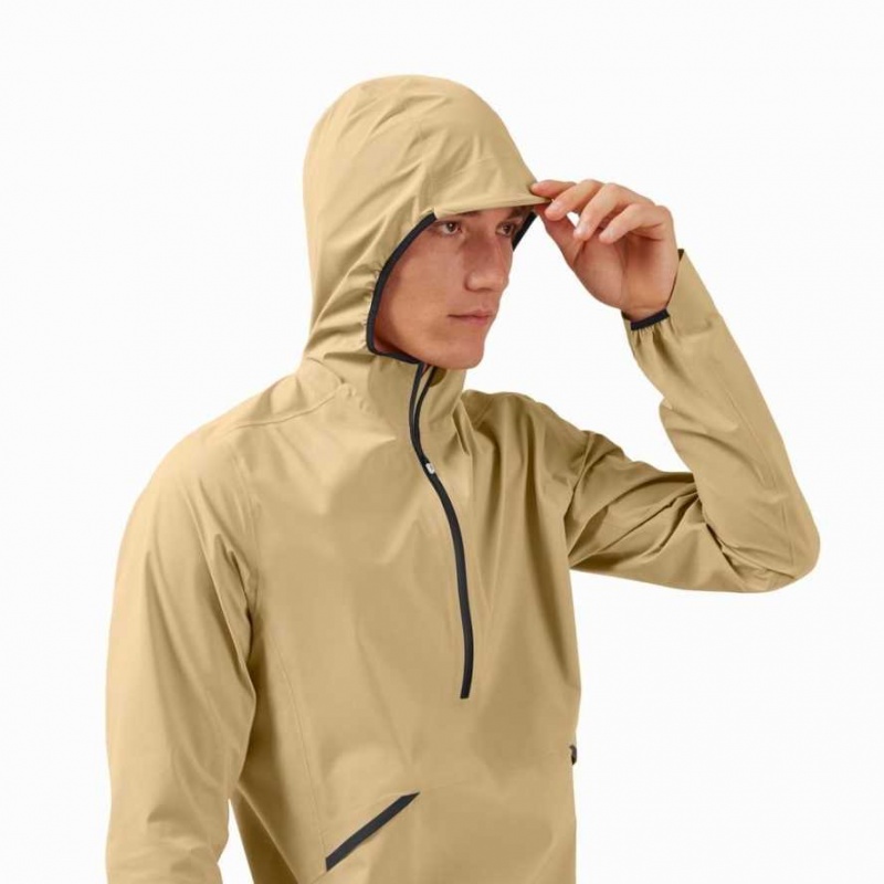 Brown On Waterproof Anorak Men's Jackets | KSG657840