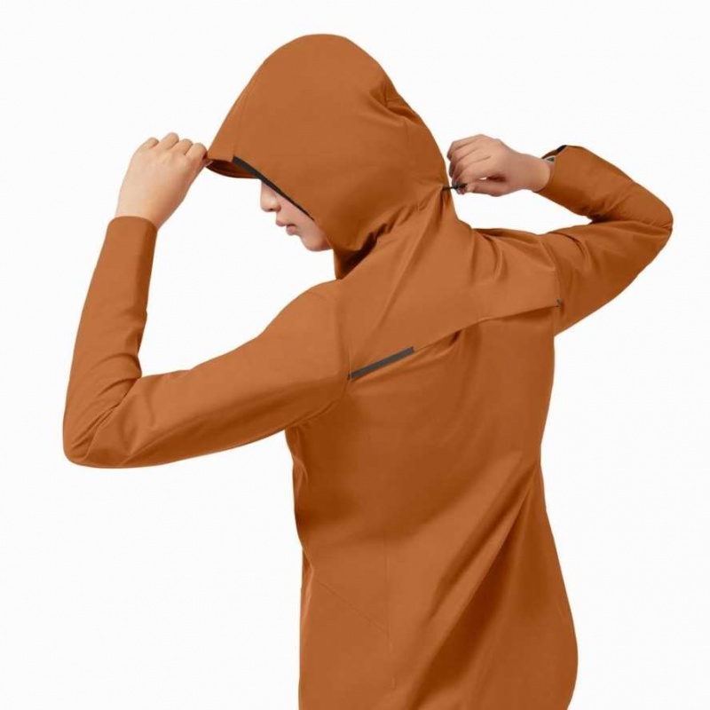 Brown On Waterproof Anorak Women's Jackets | ESP287453