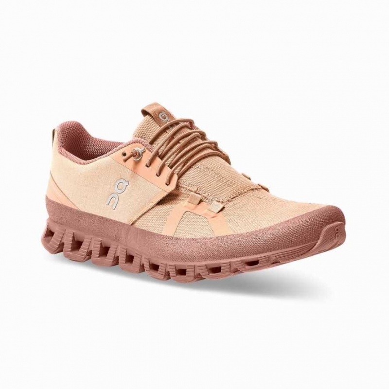 Brown Rose On Cloud Dip Women's Road Running Shoes | PEK036149