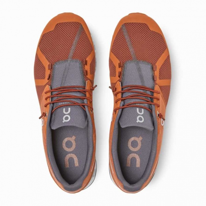 Brown / Orange On Cloud Men's Road Running Shoes | YOD926374