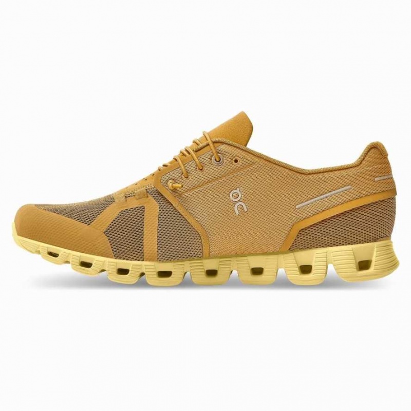 Brown / Yellow On Cloud Monochrome Men's Road Running Shoes | MZC968125