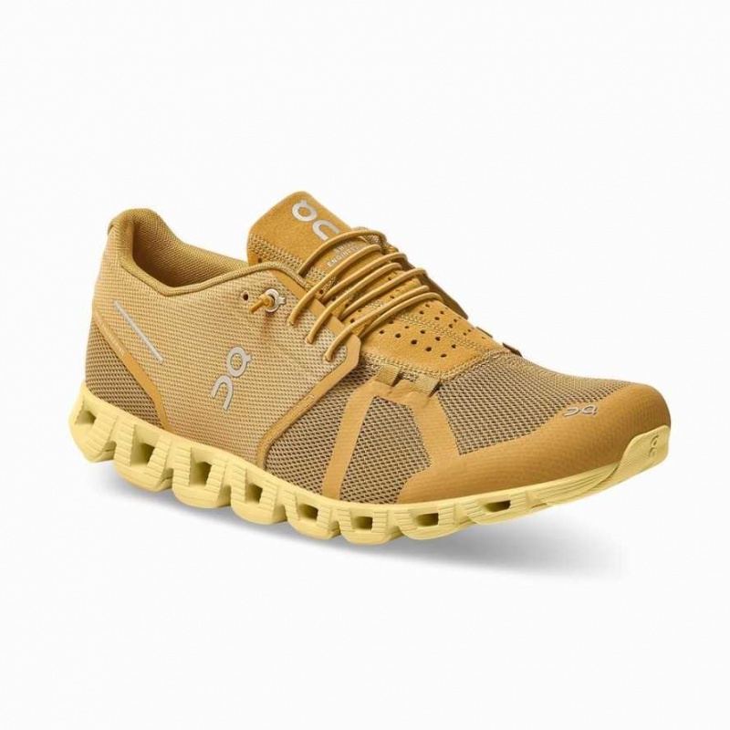 Brown / Yellow On Cloud Monochrome Men's Road Running Shoes | MZC968125