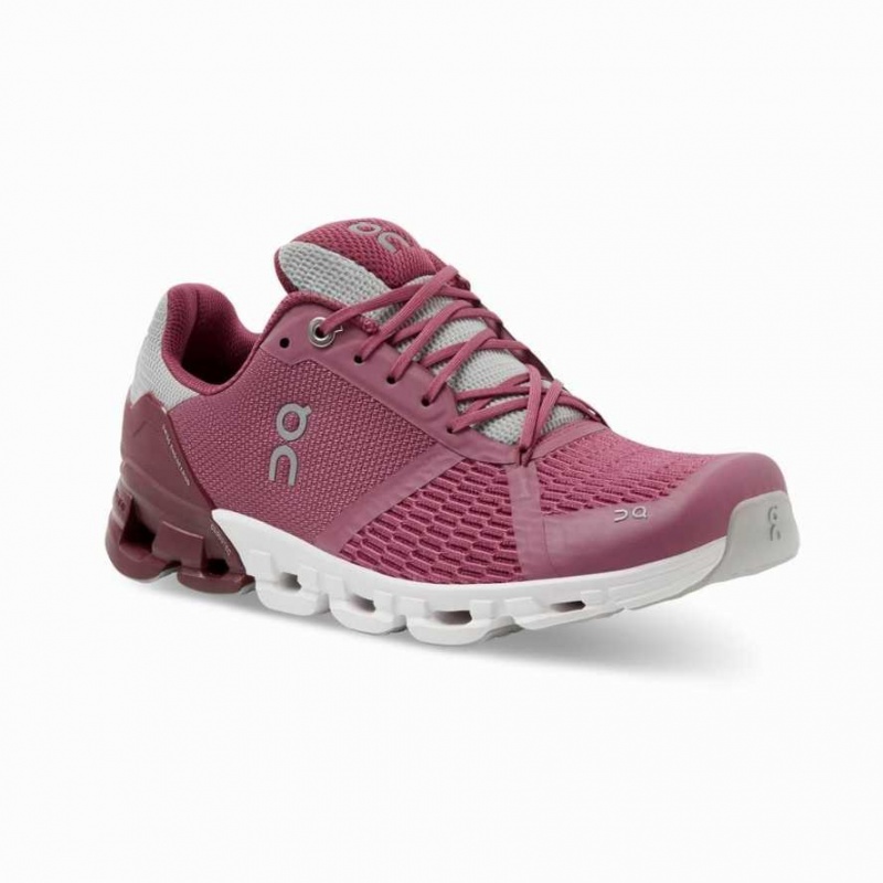 Burgundy On Cloudflyer Women's Road Running Shoes | UVS196837