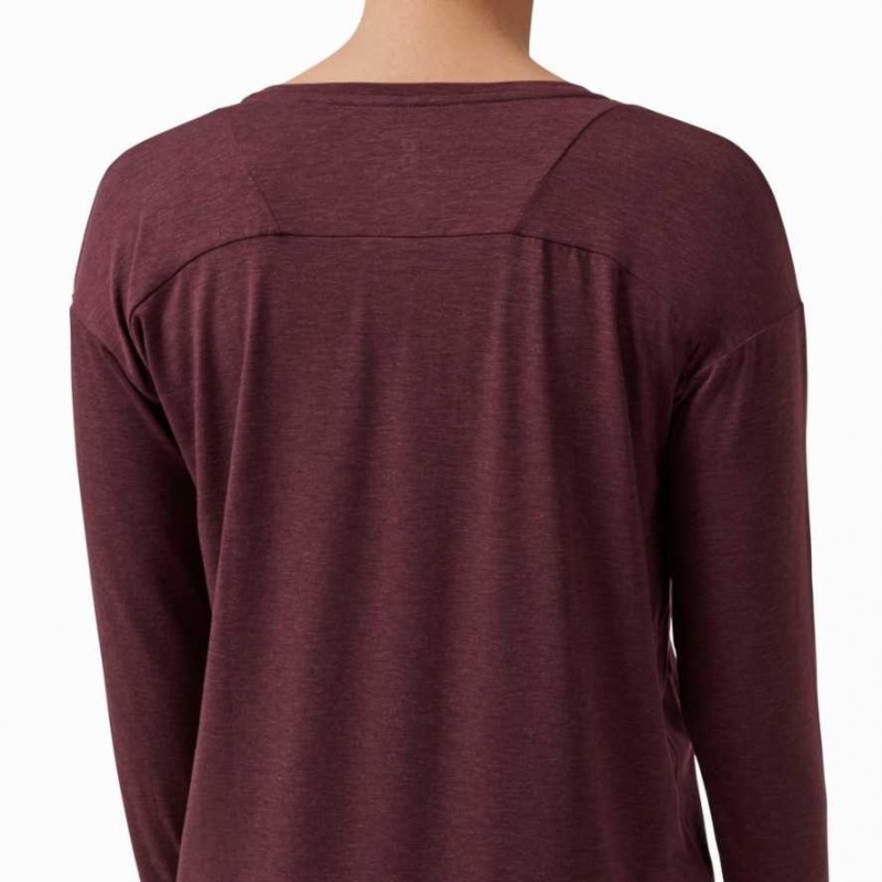 Burgundy On Comfort Women's T-shirts | CST154782