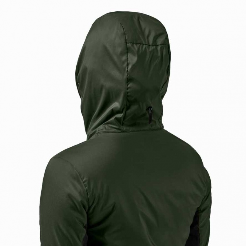 Dark Green / Black On Insulator Women's Jackets | GOW165723