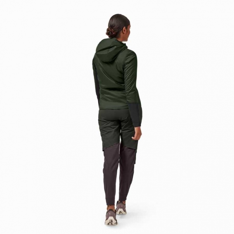 Dark Green / Black On Insulator Women's Jackets | GOW165723