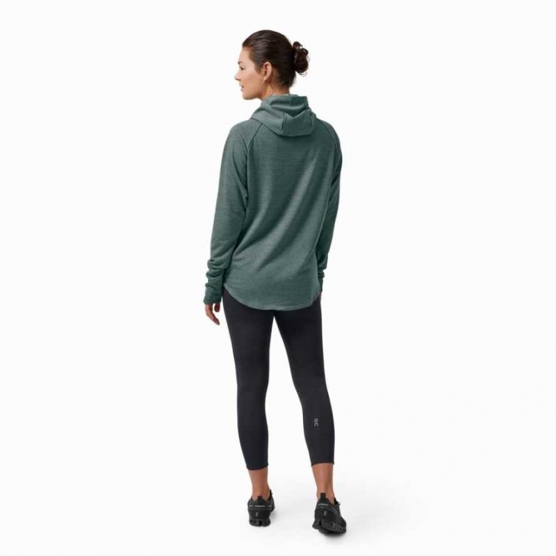 Green On Athletic & Running Women's Hoodies | ENF628347