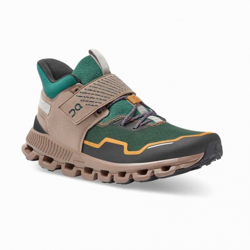 Green On Cloud Hi Edge Defy Men's Sneakers | ZJF182905