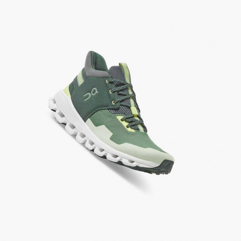 Green On Cloud Hi Edge Men's Road Running Shoes | VPK532094