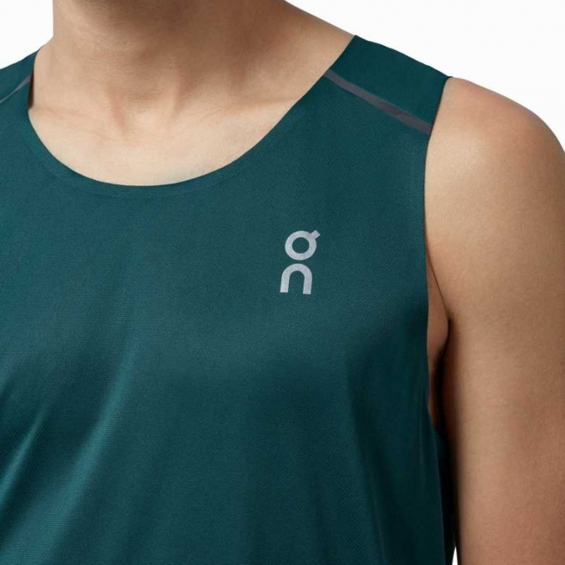 Green / Black On Men's Tank Top | EPS736042