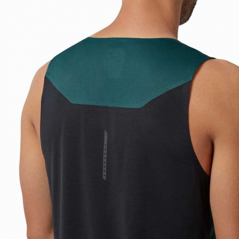 Green / Black On Men's Tank Top | EPS736042