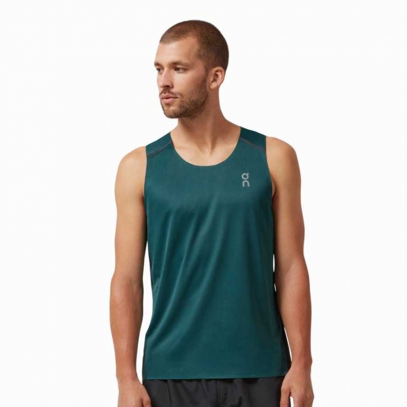 Green / Black On Men\'s Tank Top | EPS736042