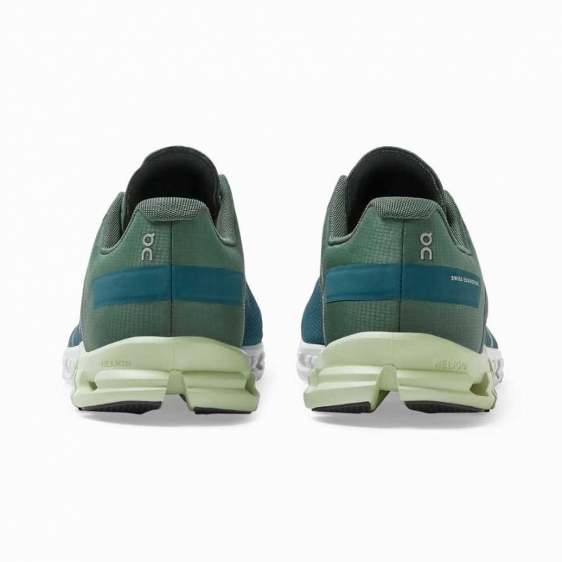 Green / Blue On Cloudflow Men's Road Running Shoes | RWX562041