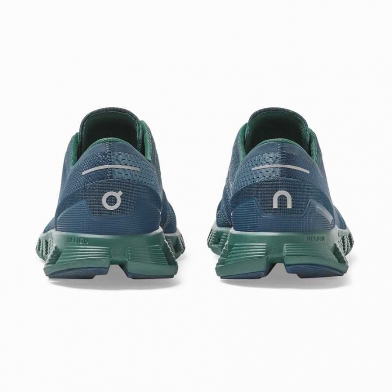 Green / Dark Blue On Cloud X Men's Training Shoes | QVY872140