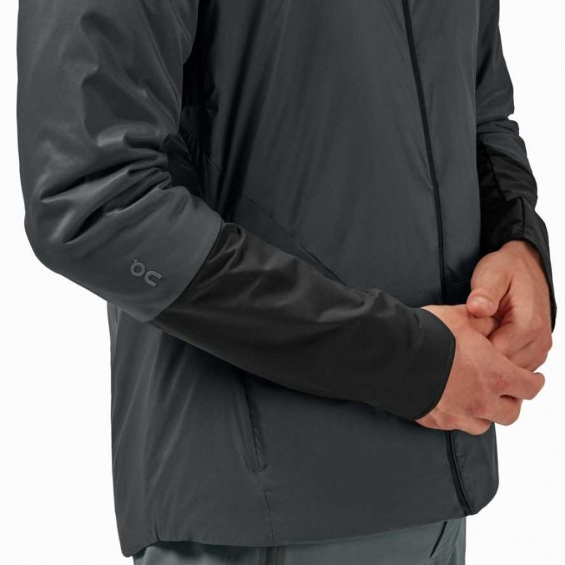 Grey / Black On Insulator Men's Jackets | IUR017385