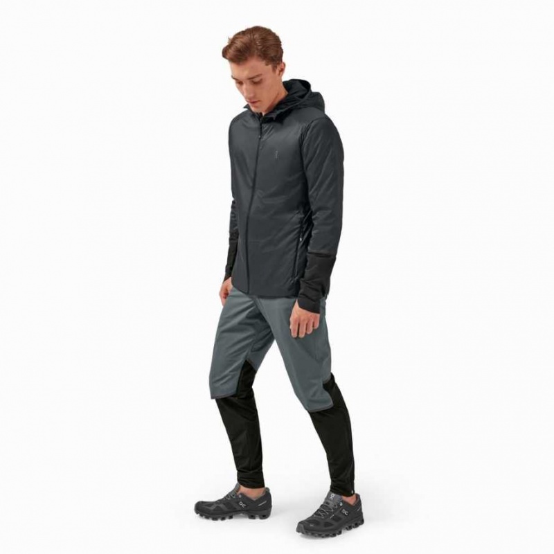 Grey / Black On Insulator Men's Jackets | IUR017385