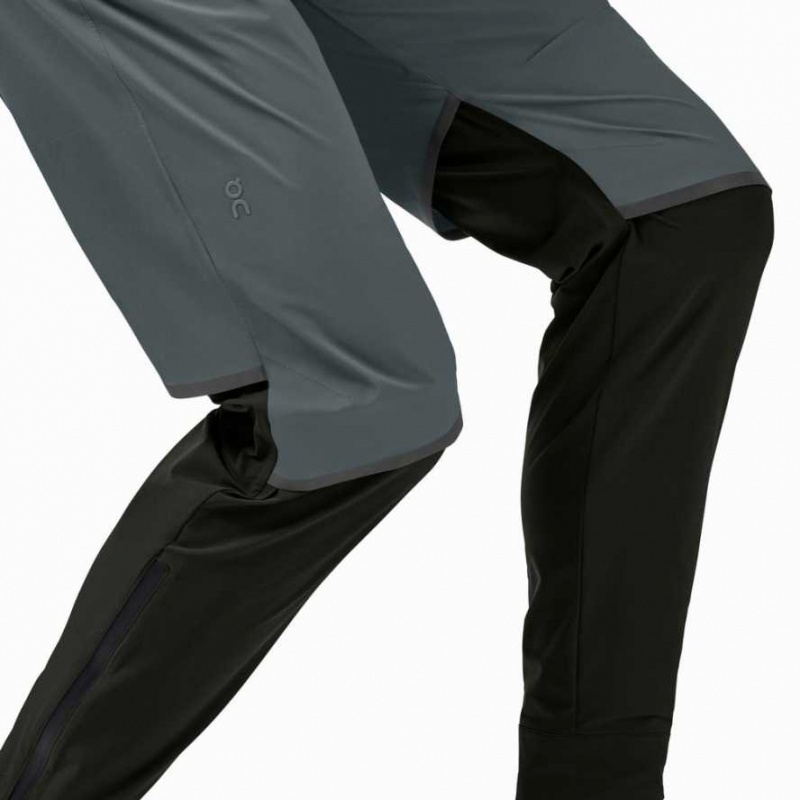 Grey / Black On Waterproof Men's Pants | XEB148276