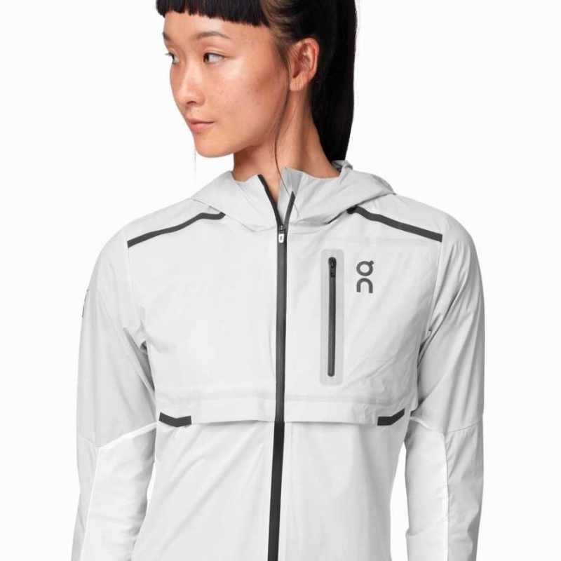 Grey / White On Weather Women's Jackets | BMZ413705