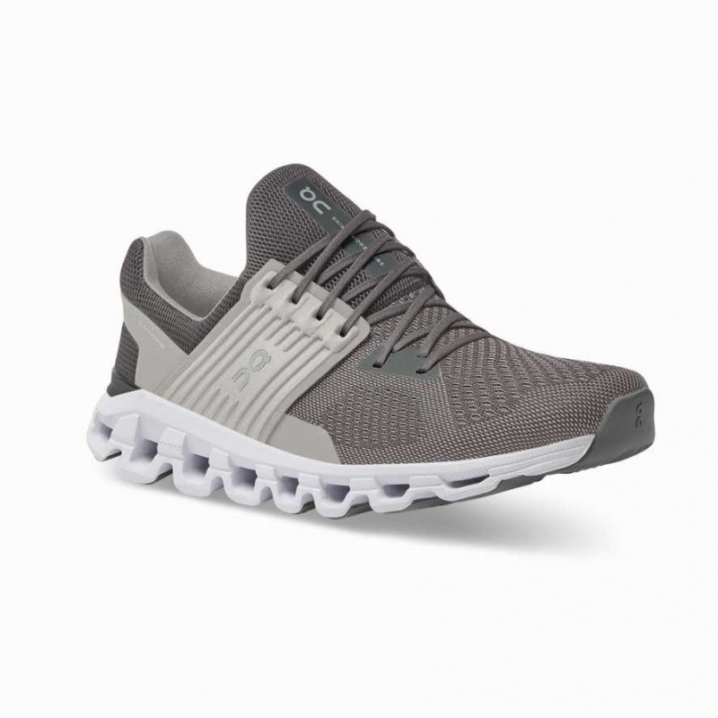 Grey / beige On Cloudswift Men's Road Running Shoes | UBC584276