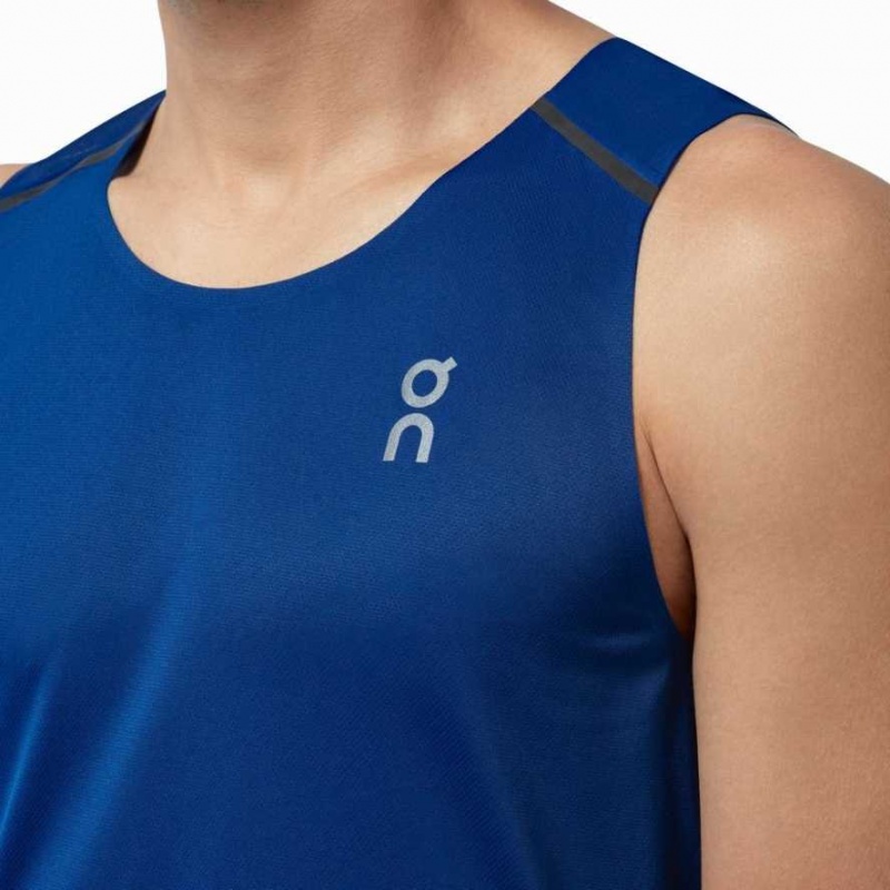 Indigo / Black On Men's Tank Top | FQI183675