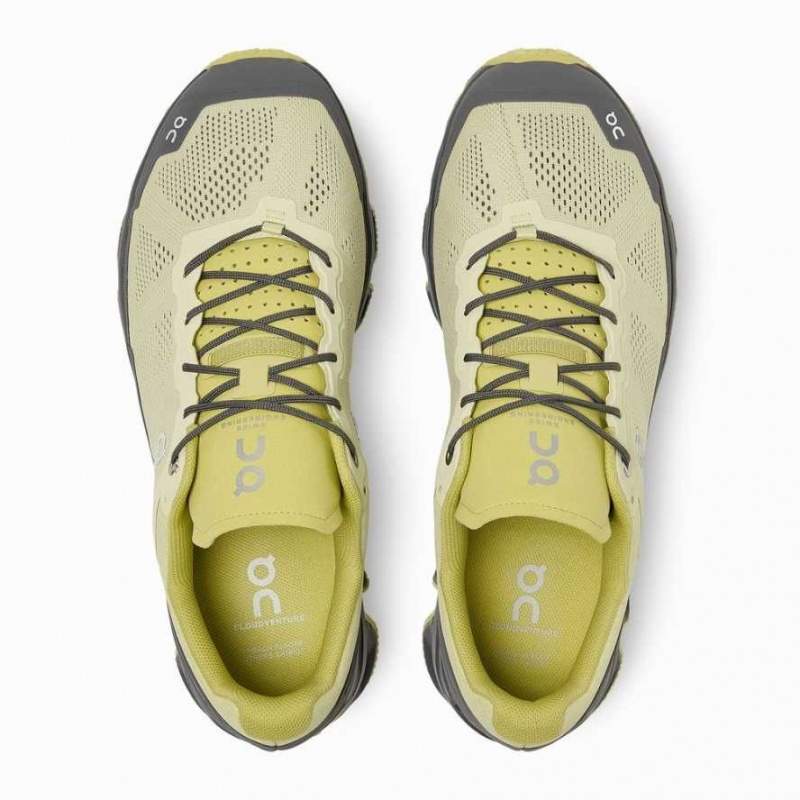 Khaki / Yellow On Cloudventure Men's Trail Running Shoes | VSJ503678