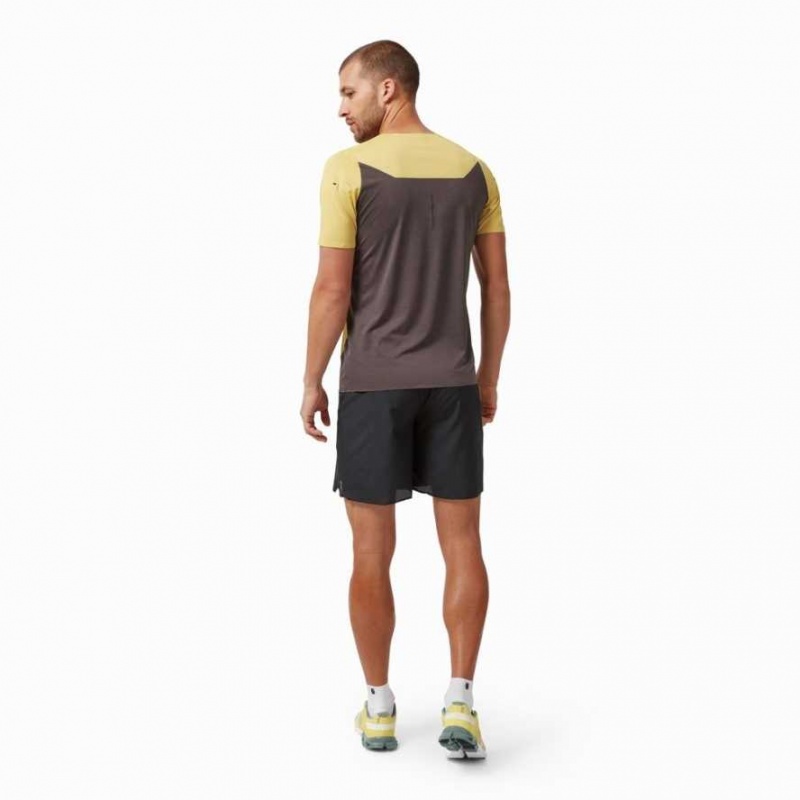 Mustard On Performance Long Men's T-shirts | BNW738409