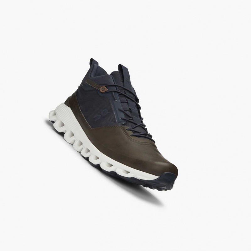 Navy On Cloud Hi Men's Road Running Shoes | CFJ014956