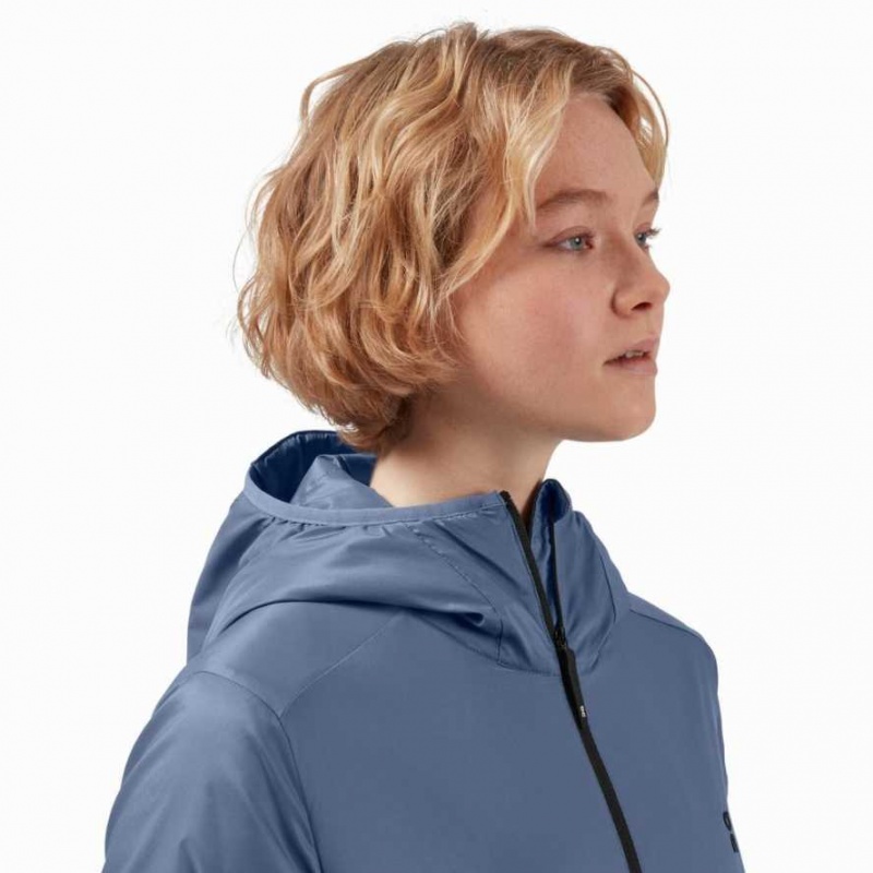 Navy On Insulator Women's Jackets | QUB346782