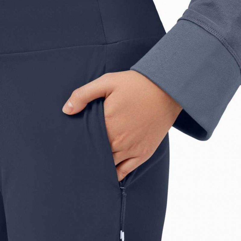 Navy On Lightweight Women's Running Pants | LHG301824