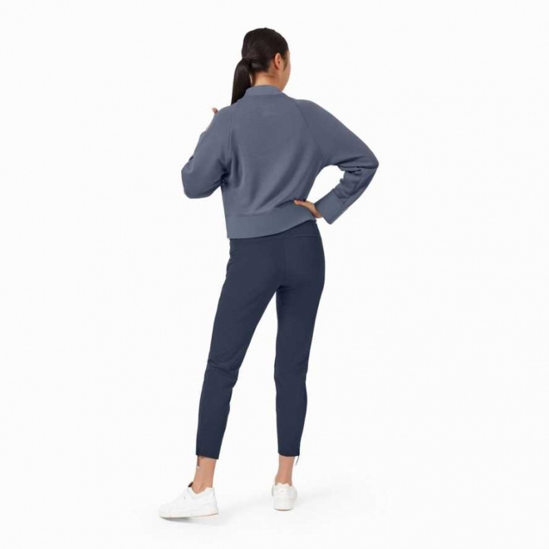 Navy On Lightweight Women's Running Pants | LHG301824