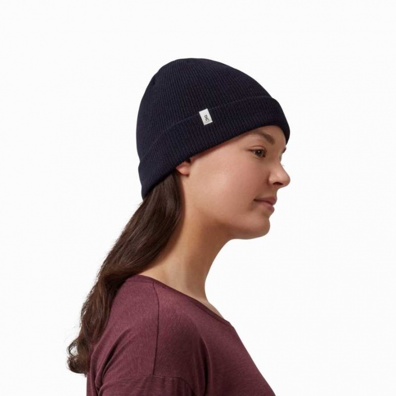 Navy On Merino Beanie | CTA936850