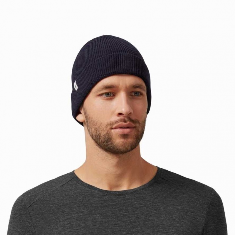 Navy On Merino Beanie | CTA936850